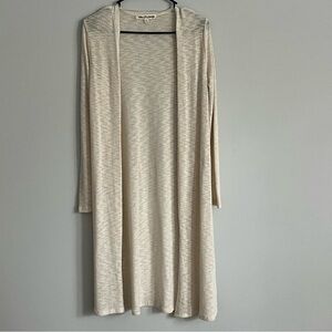 Wallflower Cream Lightweight Thin Knit Long Sleeve Boho Cardigan